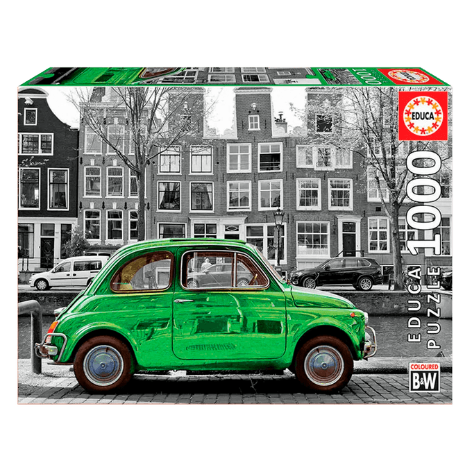 Puzzle 1000 peas Carro em Amsterdam - Educa - Importado - GROW