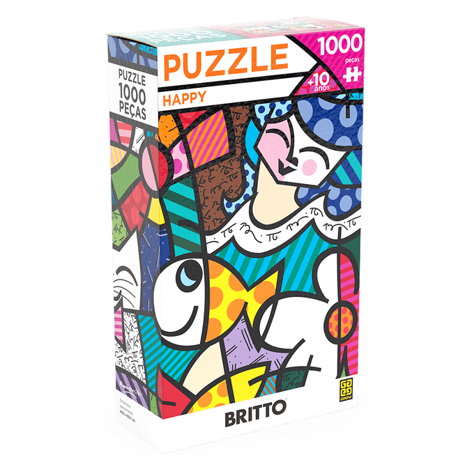 Puzzle 1000 peças Romero Britto Happy - GROW