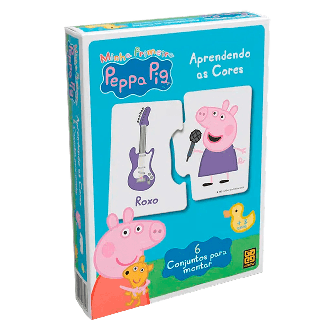 Jogo Aprendendo as Cores Peppa Pig - GROW