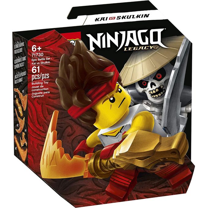 71730 Lego Ninjago - Conjunto de Combate Épico - Kai Contra Skulkin - LEGO
