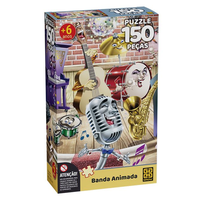 Puzzle 150 peças Banda Animada - GROW