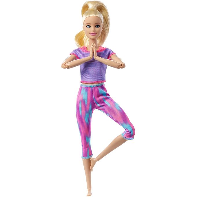 Boneca Barbie Feita Para Mexer - Movimentos - Loira Gxf04 - MATTEL