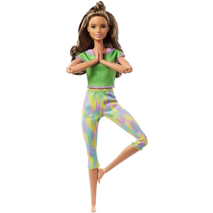Boneca Barbie Feita Para Mexer - Movimentos - Morena Gxf05 - MATTEL