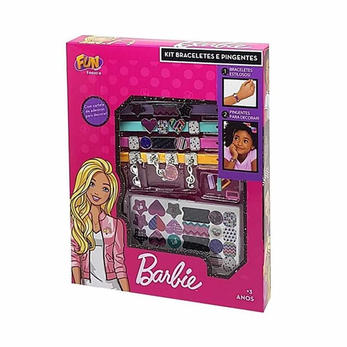 Barbie - Kit Braceletes e Pingentes - Fun - FUN