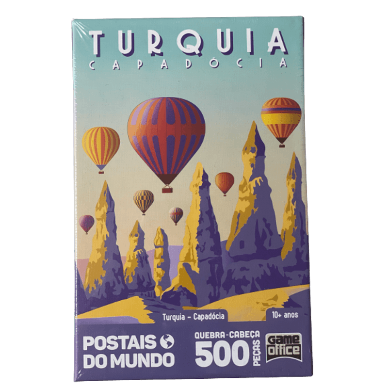 Quebra-Cabeça 500 Peças Nano - Postais do Mundo - Turquia - Capadócia - Toyster - MP Brinquedos