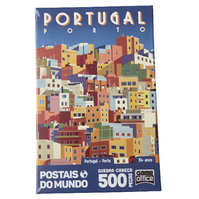 Quebra-Cabeça 500 Peças Nano - Postais do Mundo - Portugal - Porto - Toyster - TOYSTER