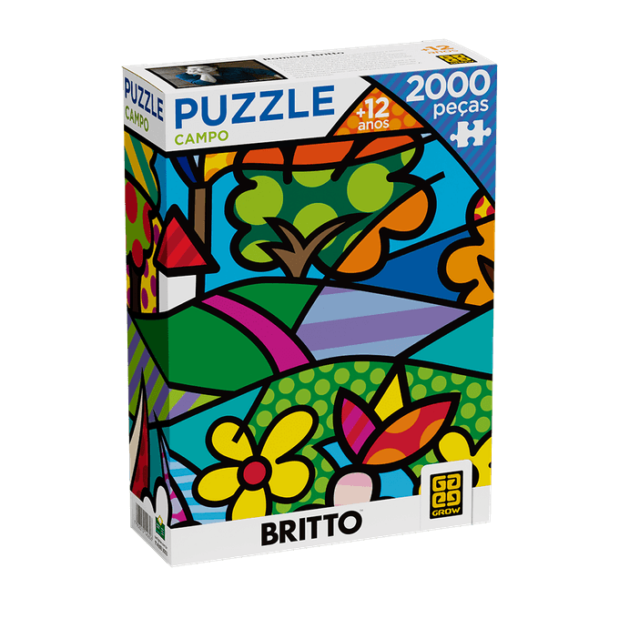 Puzzle 2000 peças Romero Britto Campo - GROW