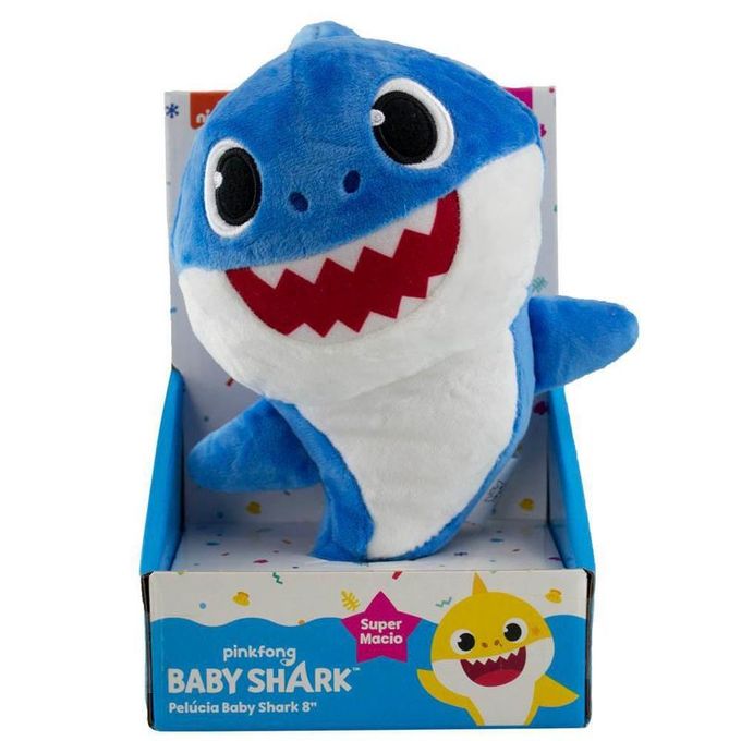 Baby Shark - Pelúcia 20cm - Tubarão Azul - Sunny - SUNNY