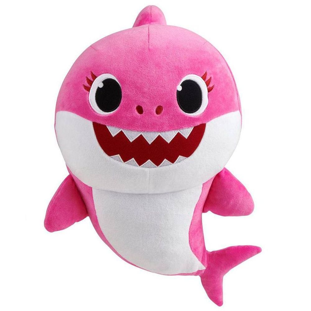 Baby Shark Pelúcia 20cm Tubarão Rosa Sunny MP Brinquedos