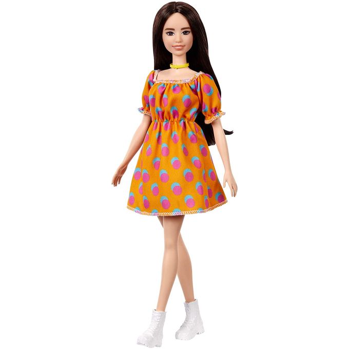 Boneca Barbie Fashionistas - Vestido Laranja Grb52 - MATTEL