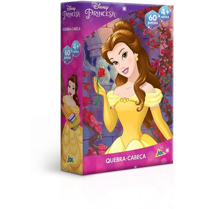 Quebra-Cabeça 60 Peças - Princesas Disney - Bela - Toyster - TOYSTER