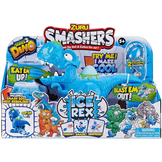 Smashers - Ovo Dino Ice T-Rex - Série 3 - Fun - FUN