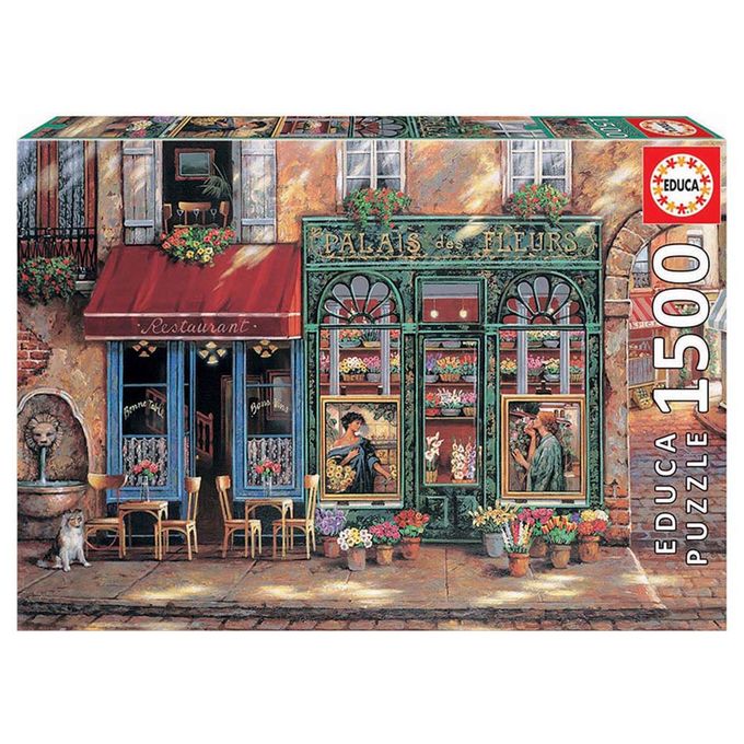 Puzzle 1500 peças Casa das Flores - Educa - Importado - GROW