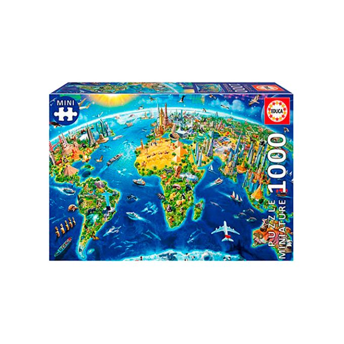 Puzzle 1000 peças Miniatura Símbolos do Mundo - Educa - GROW