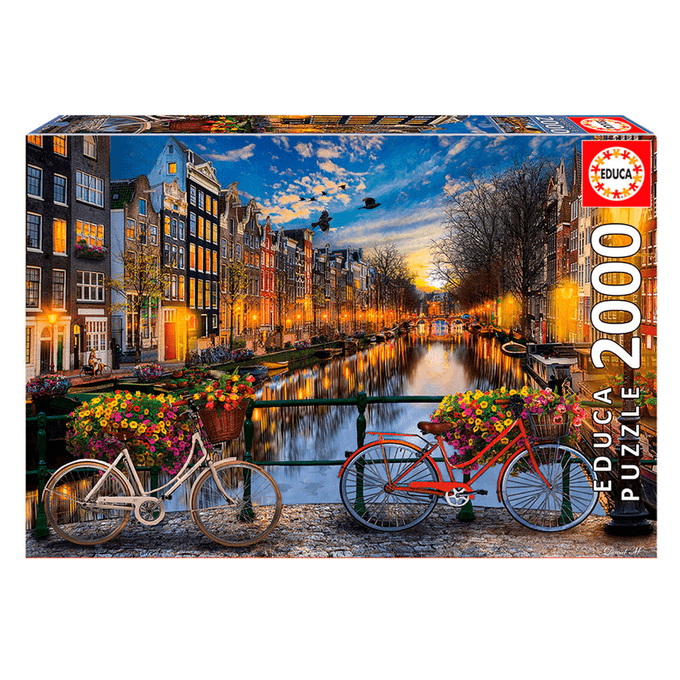 Puzzle 2000 peas Amsterdam com Amor - Educa - Importado - GROW