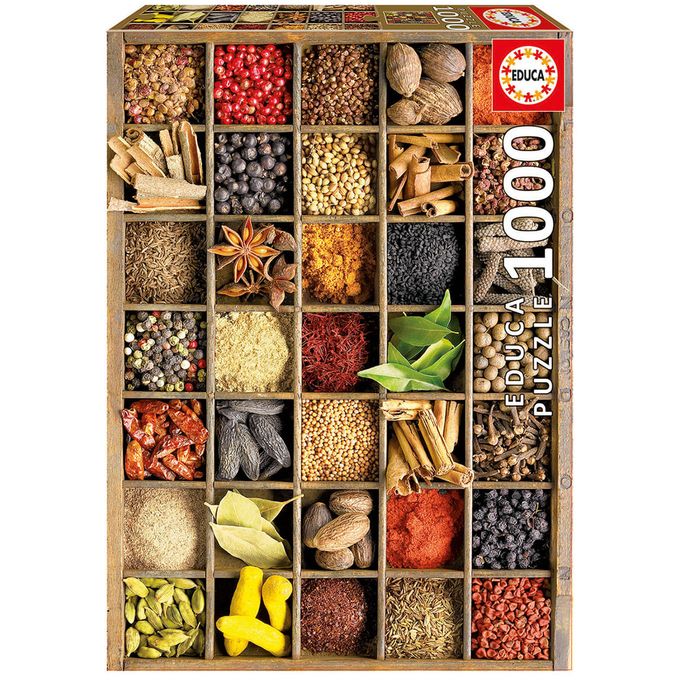 Puzzle 1000 peças Especiarias - Educa - Importado - GROW