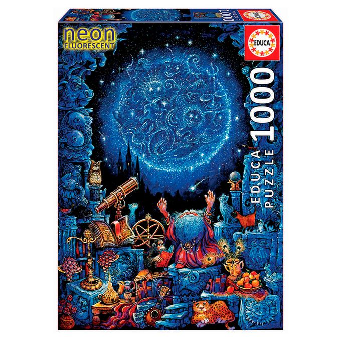 Puzzle 1000 peças O Astrólogo Neon - Educa - Importado - GROW