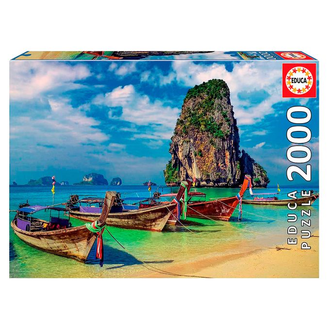 Puzzle 2000 peças Krabi	 Tailândia - Educa - Importado - GROW