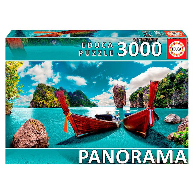 Puzzle 3000 peças Panorama Tailândia - Educa - Importado - GROW
