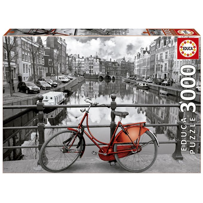 Puzzle 3000 peas Tarde em Amsterdam - Educa - Importado - GROW