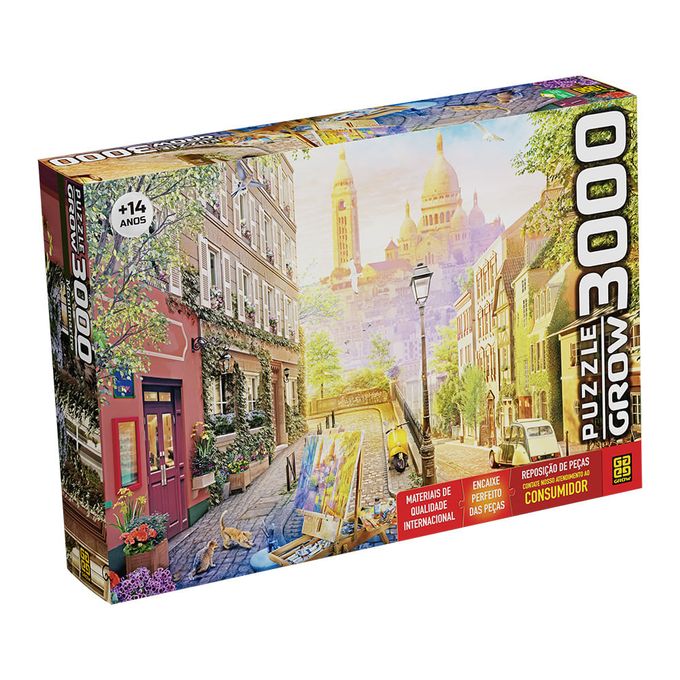 Puzzle 3000 peças Montmartre - GROW