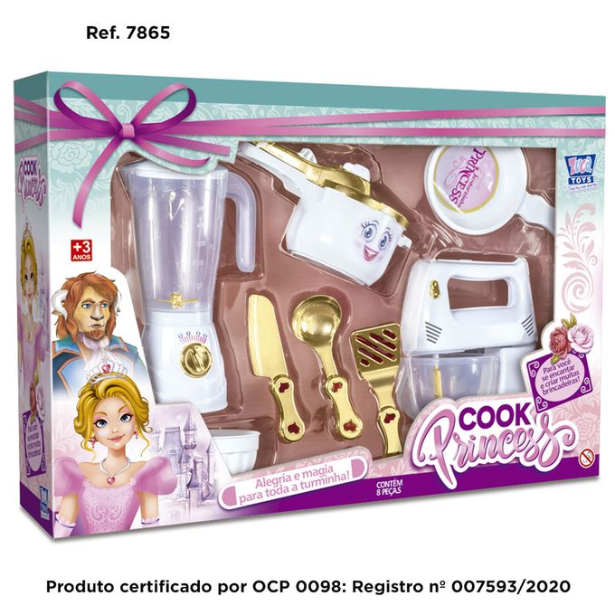 Kit Cozinha Infantil Cook Princess - Zuca Toys - ZUCA TOYS