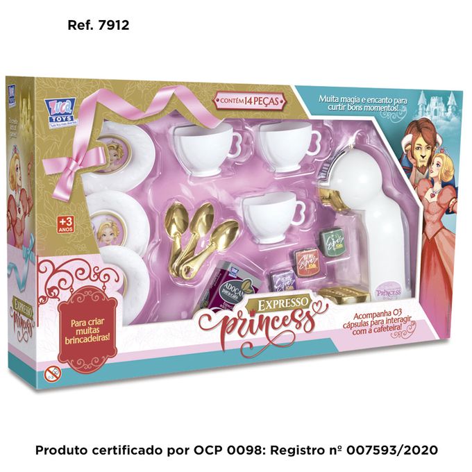 Conjunto de Caf Infantil Expresso Princess - Zuca Toys - ZUCA TOYS