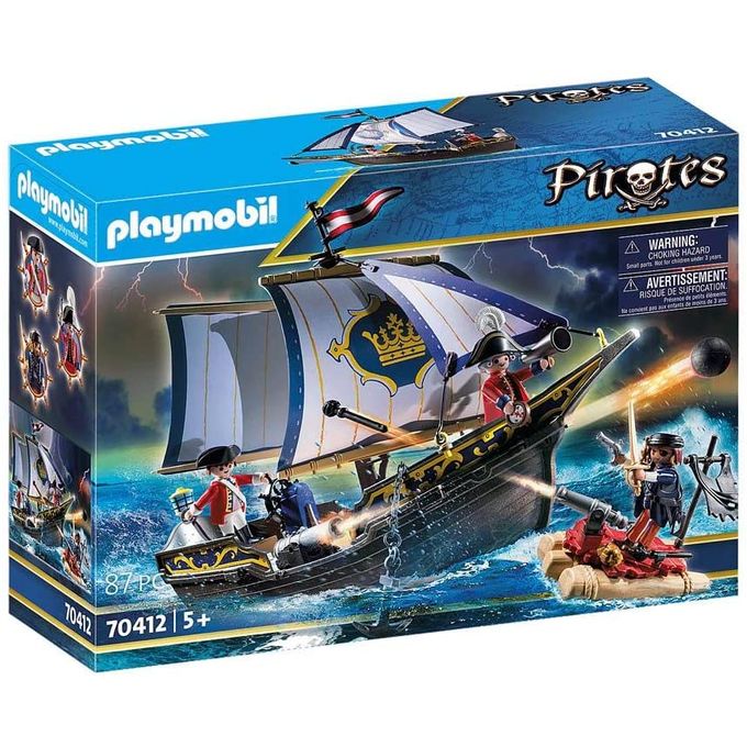 70412 Playmobil - Piratas - Caravela Dos Soldados Ingleses - PLAYMOBIL