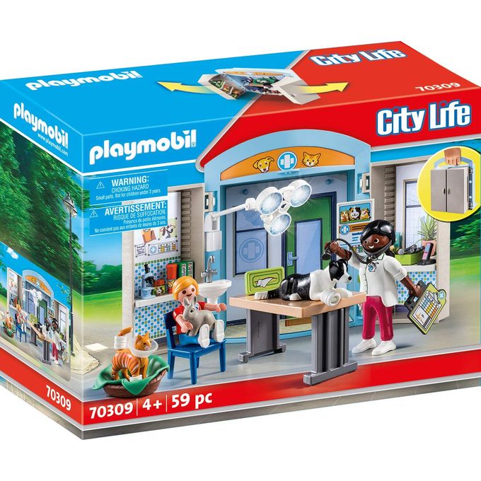 70309 Playmobil - Play Box Clnica Veterinria - PLAYMOBIL