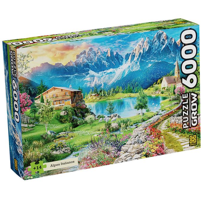 Puzzle 6000 peças Alpes Italianos - GROW