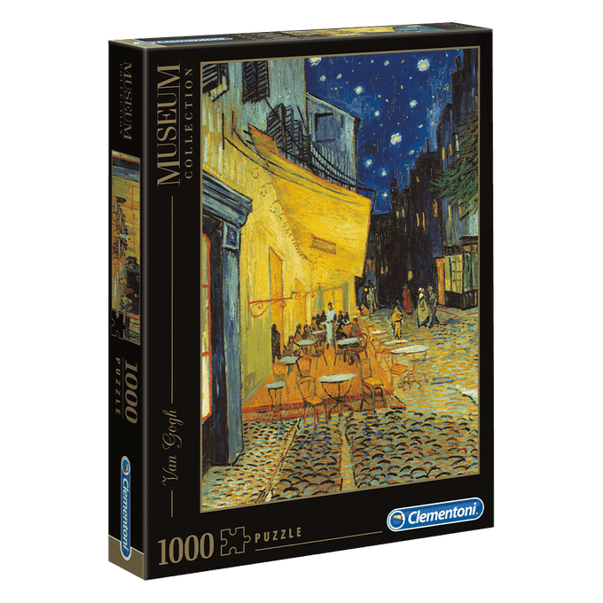 Puzzle 1000 Peas Van Gogh - Terrao do Caf a Noite - Clementoni - Importado - GROW
