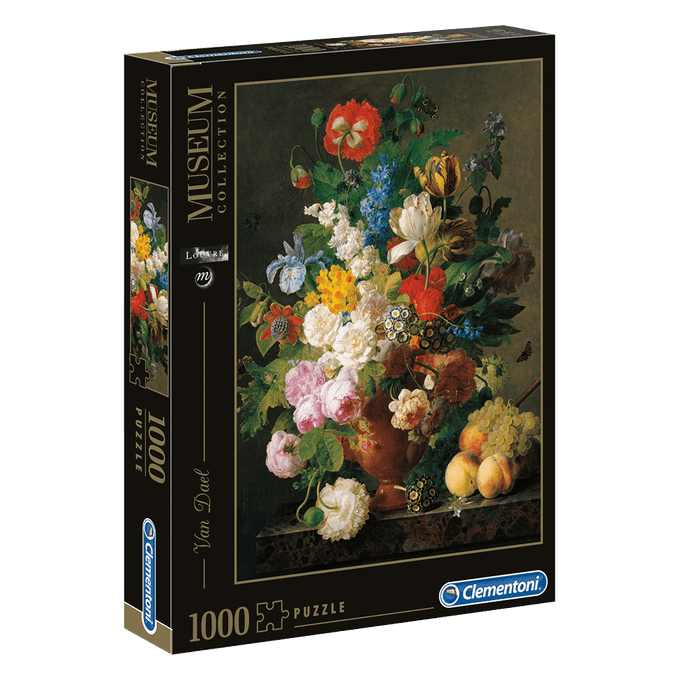 Puzzle 1000 peças Van Dael - Vaso De Flores - Clementoni - Imp - GROW