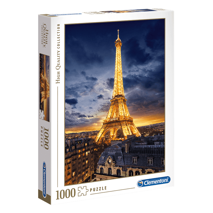 Puzzle 1000 Peças Torre Eiffel - Clementoni - Importado - GROW