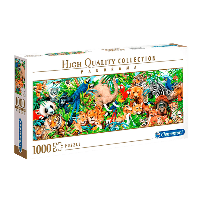 Puzzle 1000 Peças Panorama Vida Selvagem - Clementoni - Importado - GROW