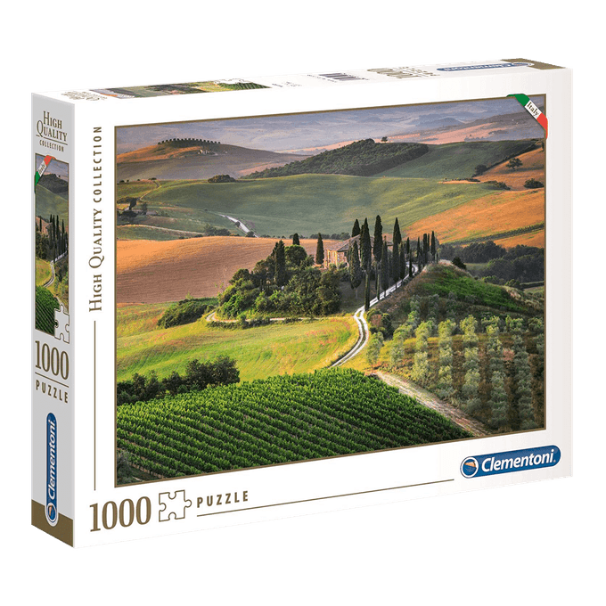 Puzzle 1000 Peças Toscana Apaixonante - Clementoni - Importado - GROW