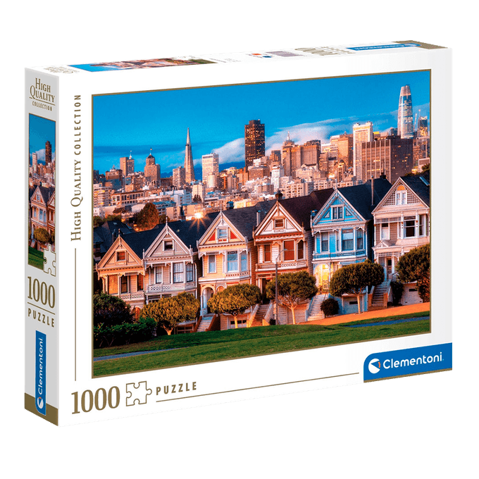 Puzzle 1000 Peças Álamo Square - São Francisco- Clementoni - Importado - GROW