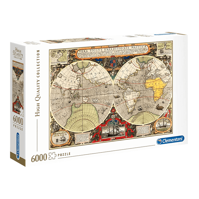 Puzzle 6000 peças Mapa Náutico Antigo - Clementoni – Imp. - GROW