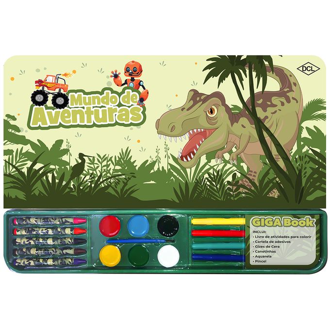 Livro - Giga Book - Mundo de Aventuras - Dinossauros - EDITORA DCL