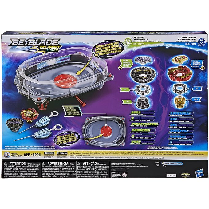 Beyblade Burst Surge Arena Speedstorm Beystadium Kit De Batalha Alto Impacto F0578 Mp 9625