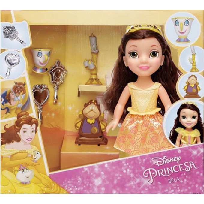 Boneca Princesas Disney 30cm - Bela com Acessrios - Mimo - MIMO