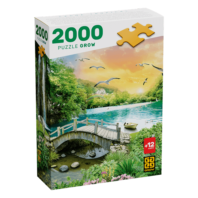 Puzzle 2000 peças Lagoa Tropical - GROW
