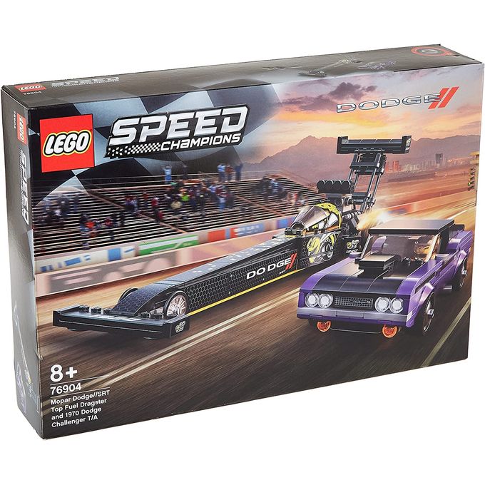 76904 Lego Speed Champions - Mopar Dodge//srt Top Fuel Dragster e 1970 Dodge Challenger T/a - LEGO