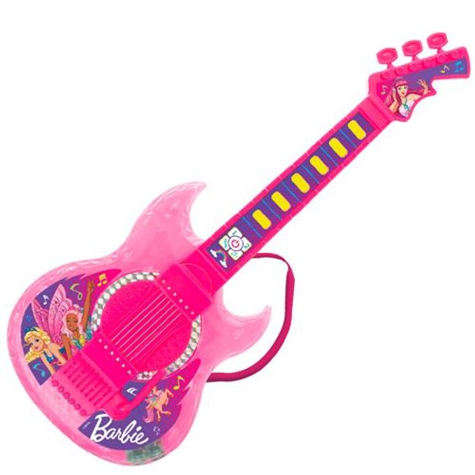 Guitarra Barbie Dreamtopia com Fun��o Mp3 - Fun - FUN