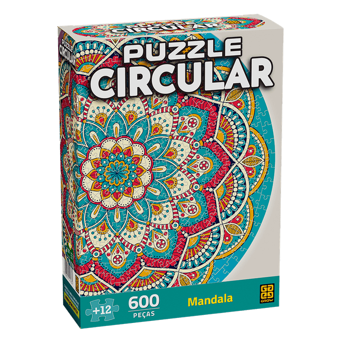 Puzzle 600 peças Mandala - GROW