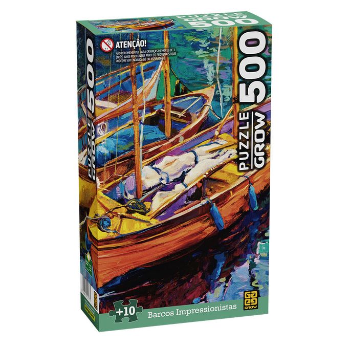 Puzzle 500 peças Barcos Impressionistas - GROW