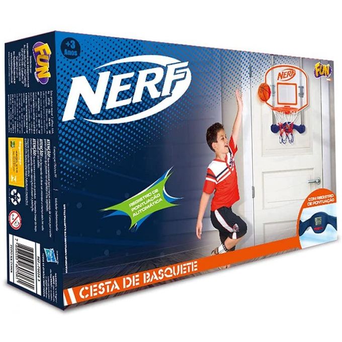 Nerf - Cesta de Basquete com Contador Eletrônico - Fun - FUN