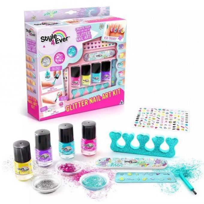 Kit de Artes - Decore Suas Unhas Glitter - Fun - FUN