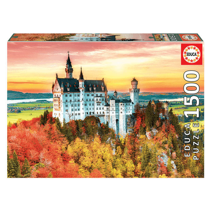 Puzzle 1500 peças Outono em Neuschwanstein Educa - GROW