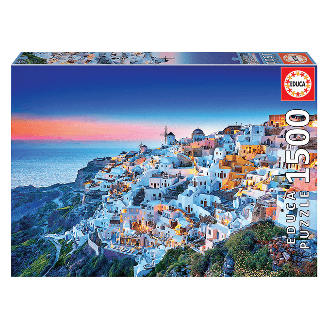 Puzzle 1500 peças Paisagem em Santorini Educa - GROW