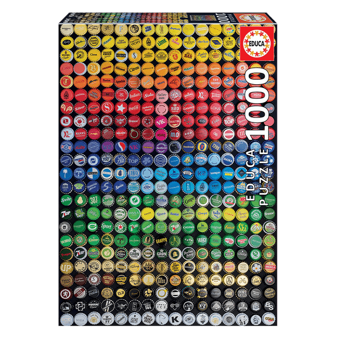 Puzzle 1000 peças Colagens de Tampinhas Educa - GROW